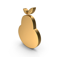 Gold Pear Icon PNG & PSD Images