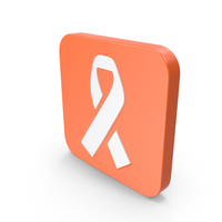 Orange Square Ribbon Icon PNG & PSD Images