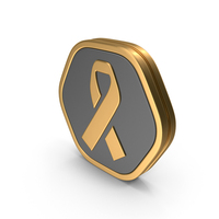 Hexagonal Ribbon Icon PNG & PSD Images