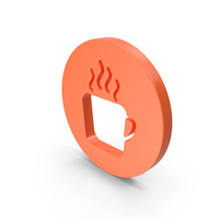 Round Orange Hot Drink Icon PNG & PSD Images