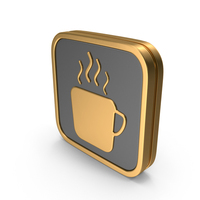 Square Hot Drink Icon PNG & PSD Images
