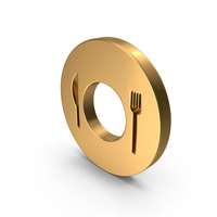 Gold Tableware Icon PNG & PSD Images