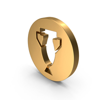 Gold Trophy Cup Icon PNG & PSD Images