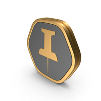 Hexagonal Pin Icon PNG & PSD Images