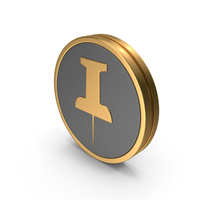 Round Badge Pin Icon PNG & PSD Images