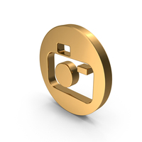 Gold Camera Icon PNG & PSD Images