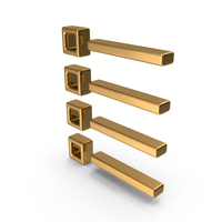 Gold List Icon PNG & PSD Images