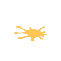 Cartoon Orange Splatter PNG & PSD Images