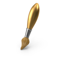 Cartoon Brush Gold PNG & PSD Images