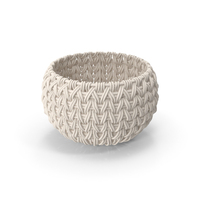 Small White Storage Basket PNG & PSD Images