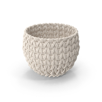 Large White Storage Basket PNG & PSD Images
