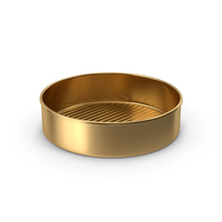 Gold Cake Pan PNG & PSD Images