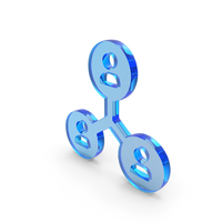 Glass Connected Persons Triangle Icon PNG & PSD Images