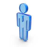 Glass Gents Toilet Symbol Icon PNG & PSD Images