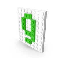 Building Toy Brick Number 9 PNG & PSD Images