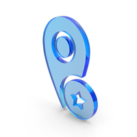 Glass Important Map Location Icon PNG & PSD Images