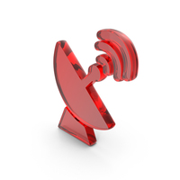 Glass Satellite Dish Icon PNG & PSD Images