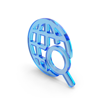 Glass Web Search Icon PNG & PSD Images