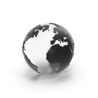 World Map Sphere Glass PNG & PSD Images