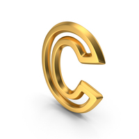 Letter M1F OutLine C Gold PNG & PSD Images