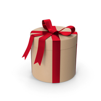 Round Gift Box PNG & PSD Images