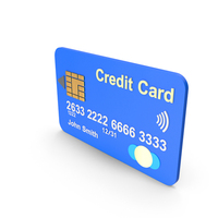 CREDIT CARD CARTOON BLUE PNG & PSD Images