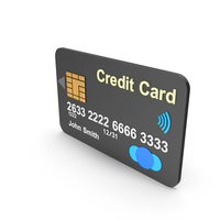 Black Cartoon Credit Card PNG & PSD Images