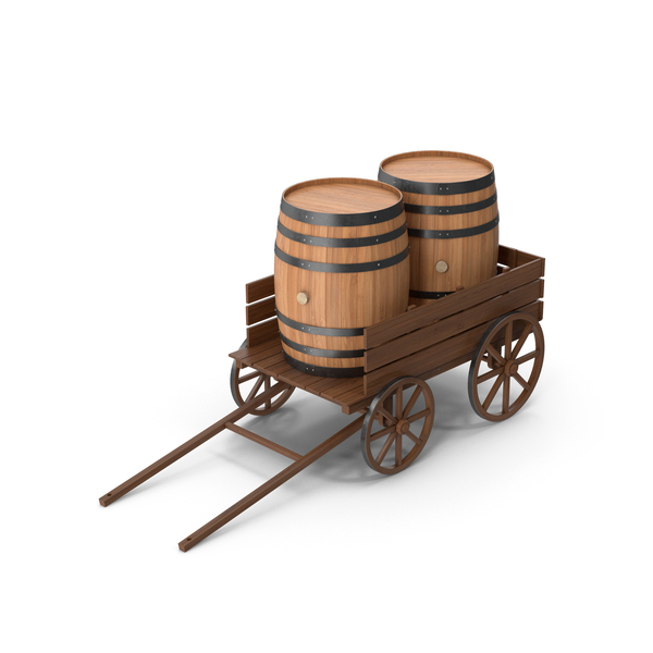 Cart And Barrels Dark Wood PNG & PSD Images