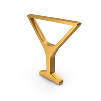 Gold Cocktail Glass Icon PNG & PSD Images