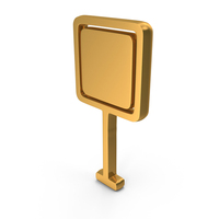 Gold Road Sign Symbol PNG & PSD Images