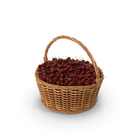 Cherries in Basket PNG & PSD Images