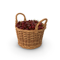 Cherries in Basket PNG & PSD Images