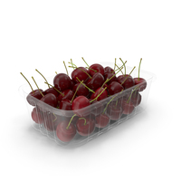 Cherries in Plastic Container PNG & PSD Images