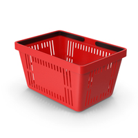 Red Shopping Basket PNG & PSD Images