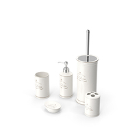 Le Bain Bathroom Ceramic Set PNG & PSD Images