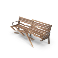 Old Bench Destroyed PNG & PSD Images