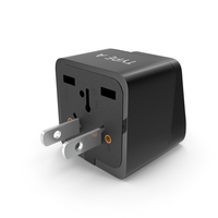Type A Plug Adapter Black PNG & PSD Images