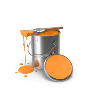 Dripping Paintbrush On Paint Can PNG & PSD Images