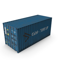 Cargo Container Blue Industrial PNG & PSD Images