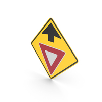 Yield Ahead Sign PNG & PSD Images