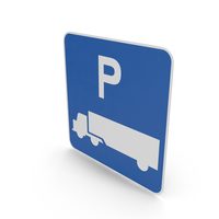 Truck Parking Sign PNG & PSD Images