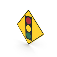 Traffic Lights Ahead Sign PNG & PSD Images