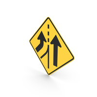 Added Left Lane Sign PNG & PSD Images
