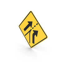 Added Right Lane On Slip Lane Sign PNG & PSD Images