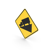 Steep Grade Hill Sign PNG & PSD Images