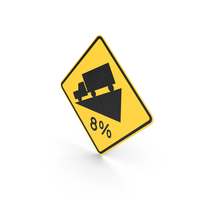 Steep Grade Hill Percentage Sign PNG & PSD Images