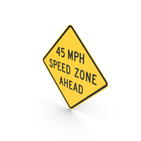Speed Zone Ahead Sign PNG & PSD Images