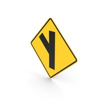 Slanted Side Road Junction Sign PNG & PSD Images