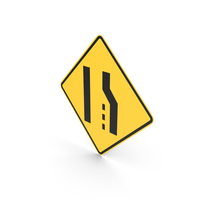 Right Lane Ends PNG & PSD Images