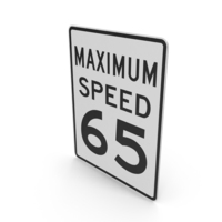 Maximum Speed 65 Sign PNG & PSD Images